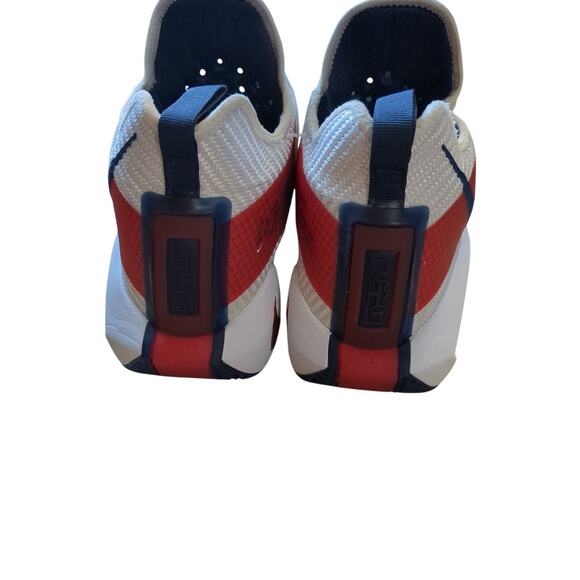 Nike LeBron Soldier XIV USA Sneaker Mens 11.5 White University Red Blue - Picture 3 of 7